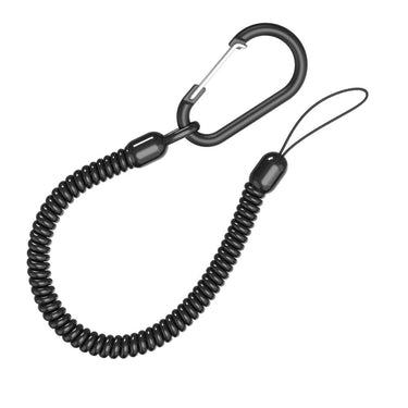 catalyst crux gear - coiled lanyard & carabiner